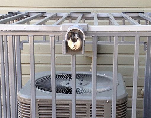 residential locking air conditioner enclosure