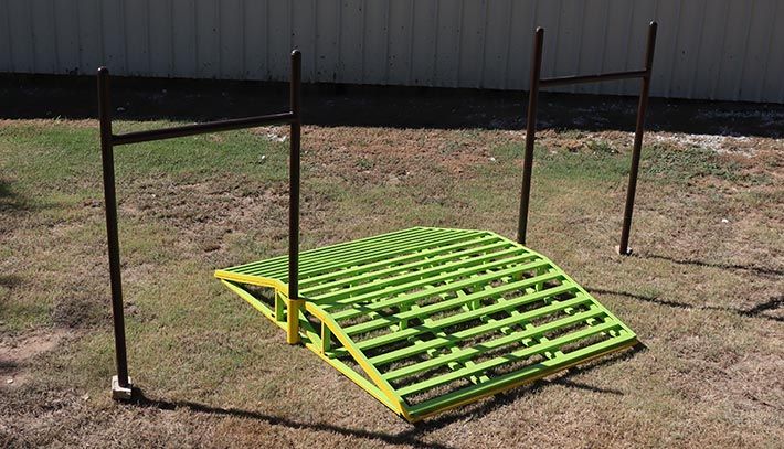 ATV Bridge shown with fence braces