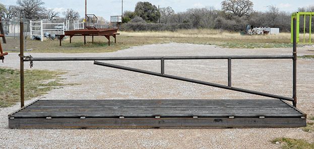 Heavy duty cattle guard with endposts and swing gate